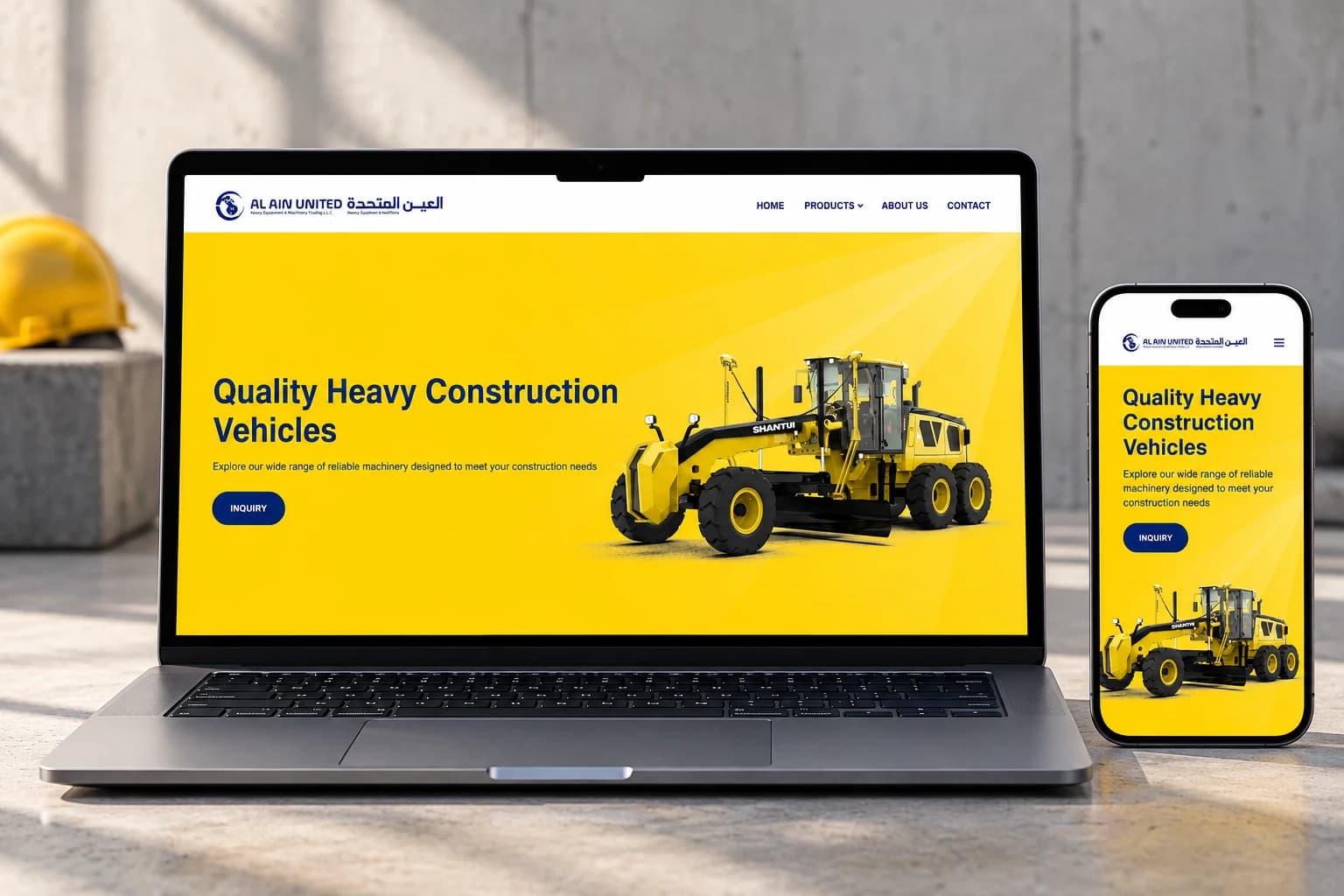 Al Ain United — Heavy Construction Machinery — Heavy Construction Machinery